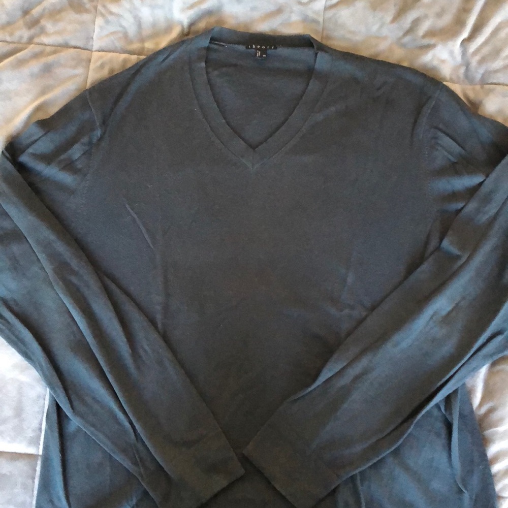 Theory long sleeve cashmere/ cotton sweater Sz XXL